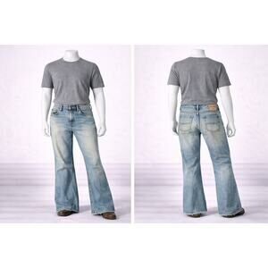 Silver Jeans Vtg Bootcut Denim Jeans Y2K Low Rise Light Wash Made Canada 31x32